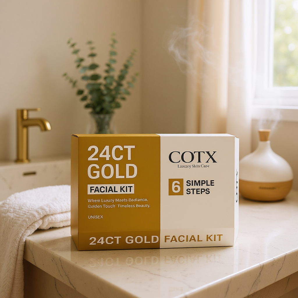 COTX 24K Gold Facial Kit – Ayurvedic Radiance for Glowing, Youthful Skin