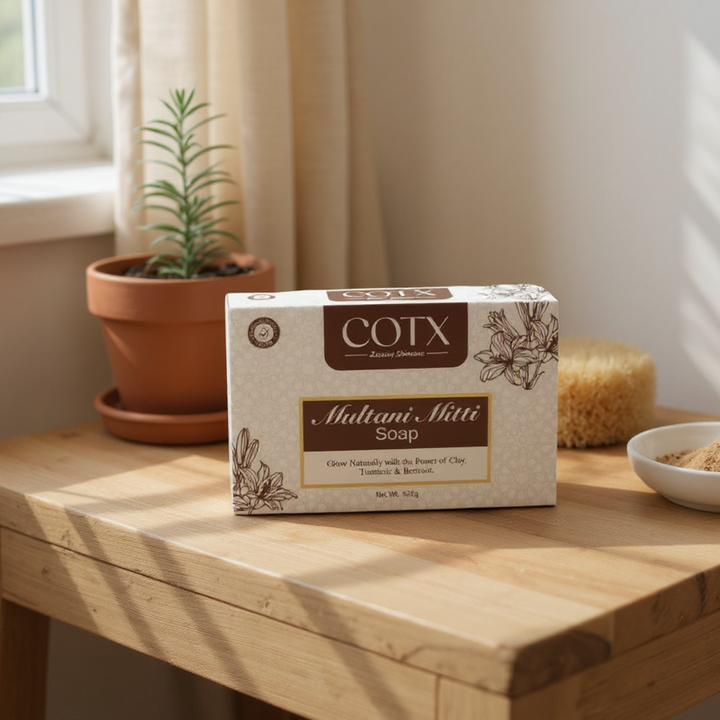 COTX Multani Mitti Soap 125g – Deep Cleansing & Brightening Natural Soap