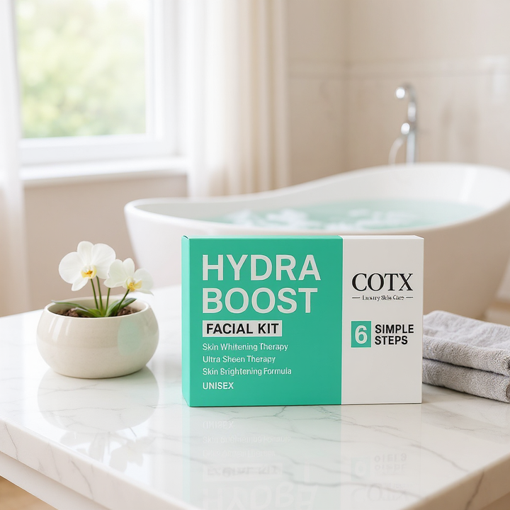 COTX Luxury Skincare Hydra Boost Facial Kit for Skin Cell Repair – 60gm x 6