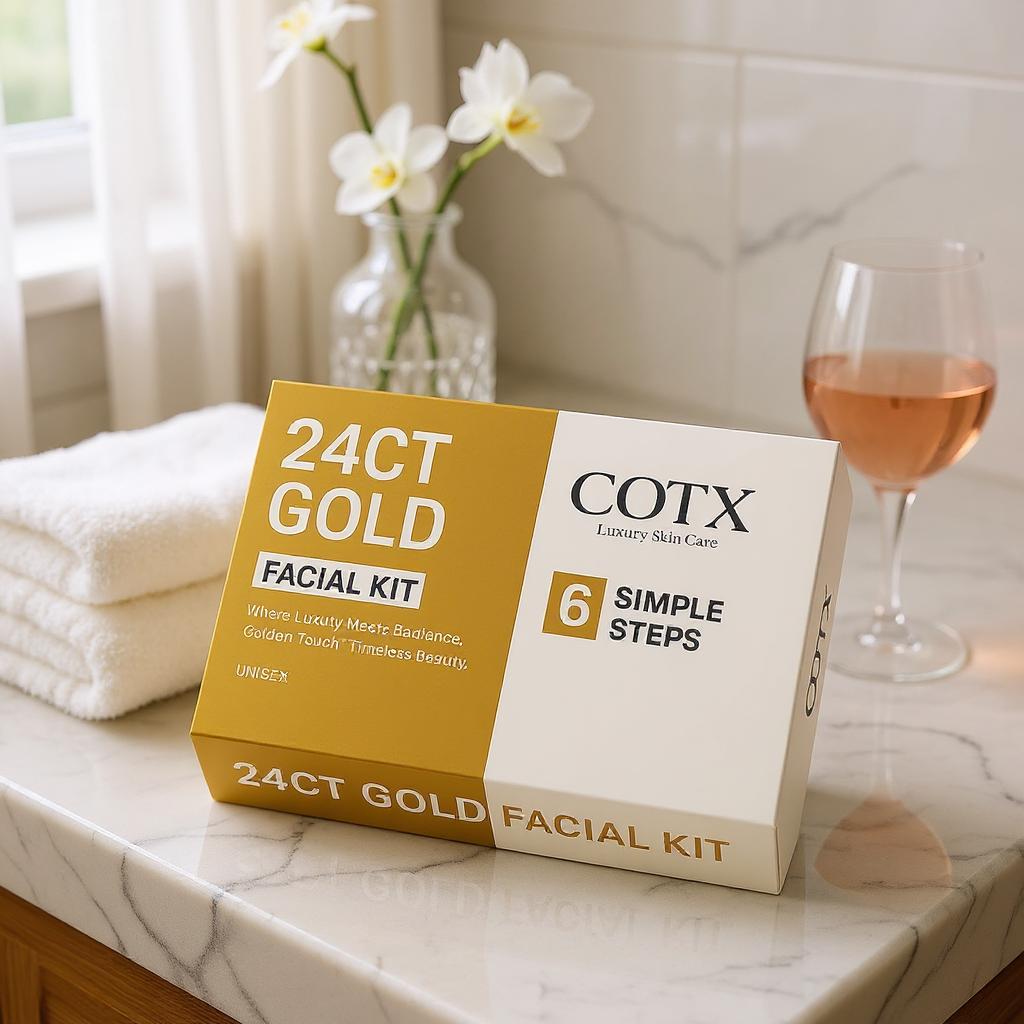 COTX 24K Gold Facial Kit – Ayurvedic Radiance for Glowing, Youthful Skin